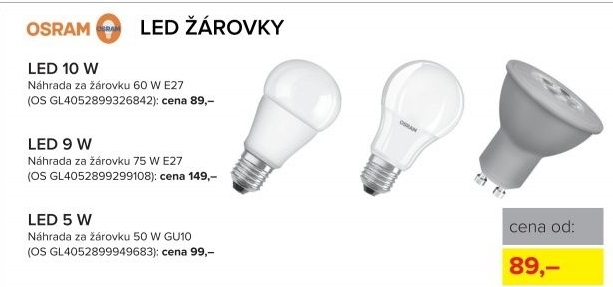 LED žárovka Osram, 10 W