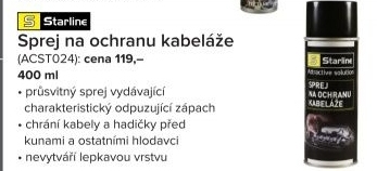 Ochrana kabeláže Starline, sprej 400 ml