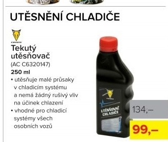 Tekutý utěsňovač chladiče, 250 ml