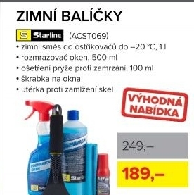 Zimní balíček Starline, 5 produktů