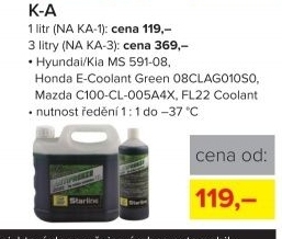 Nemrznoucí směs Starline K-A, 1 l