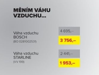 Váha vzduchu Bosch