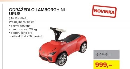Odrážedlo Lamborghini Urus