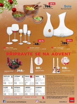 akční leták Kika nábytek 7.11.2016-4.12.2016