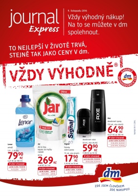 akční leták dm drogerie 9.11.2016-13.12.2016