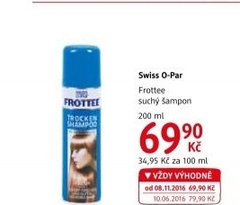 Šampon suchý Swiss O-Par