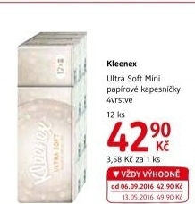 Papírové kapesníčky 4vrstvé Kleenex