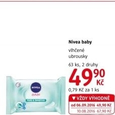 Vlhčené ubrousky dětské Nivea Baby