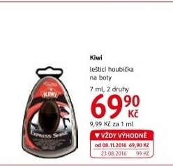 Houbička lešticí Express Shine Kiwi