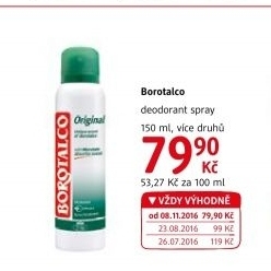 Deodorant sprej Borotalco