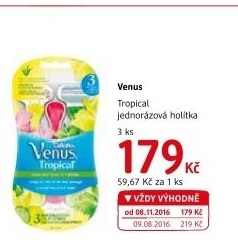 Jednorázová holítka dámská Gillette Venus Tropical