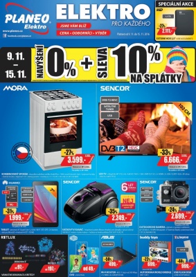 akční leták Planeo Elektro 9.11.2016-15.11.2016