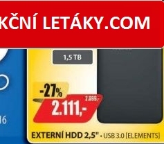 HDD 1,5TB USB3.0 BK ElementsWD