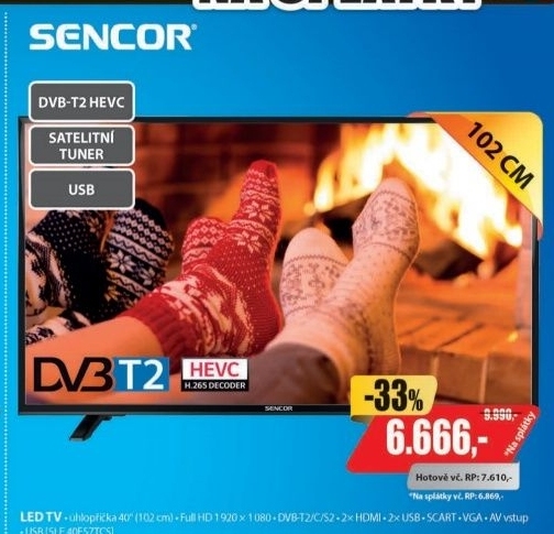 SLE 40F57TCSLED TVSENCOR