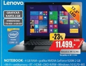 G70-80 17,3 i3 4GB 1T+8GB 2G W10 LENOVO