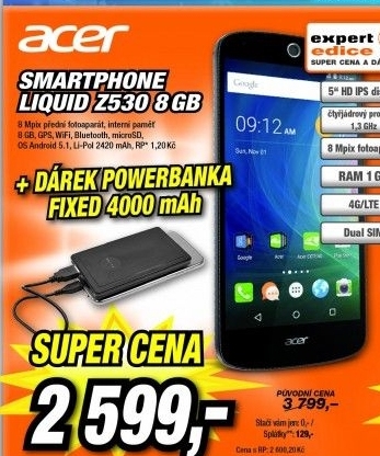ACER LIQUID Z530 8GB černý