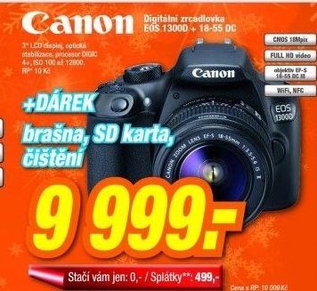 Canon EOS 1300D + 18-55 III DC VUK