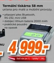 Dotykačka Termální tiskárna 58 mm