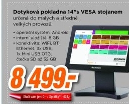 Dotykačka Dotyková pokladna 14