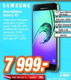 Samsung A510F Galaxy A5 LTE SS 16GB Gold