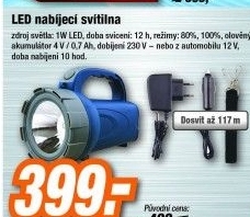BEN P4510 LED svítilna nabíjecí 1W