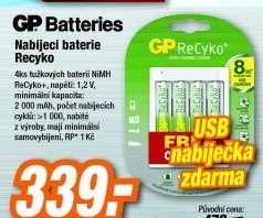 GP B0411 BAT.RECYKO HR6 4BL+USB