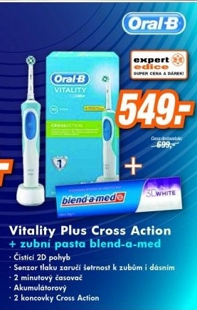 ORAL-B Vitality Plus Cross action