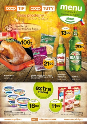 akční leták COOP 9.11.2016-22.11.2016