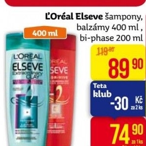 Šampon Elséve L'Oréal