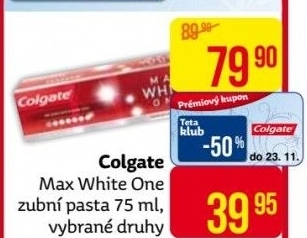 Pasta na zuby Max White One Colgate