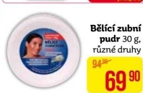 Pudr bělící na zuby EVA