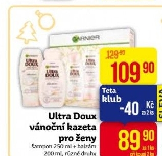 Dárková kazeta dámská Ultra Doux Garnier