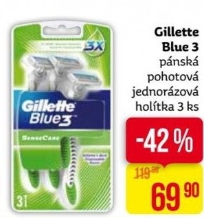 Jednorázová holítka pánská Gillette Blue 3
