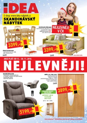 akční leták IDEA nábytek 15.11.2016-30.11.2016