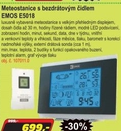 Bezdrátová meteostanice EMOS E5018