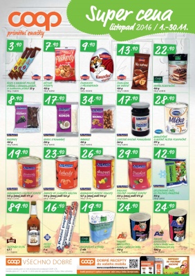 akční leták COOP 16.11.2016-22.11.2016