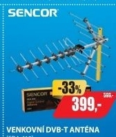 SDA-610 DVB-T ANTÉNA VENKOVNÍSENCOR