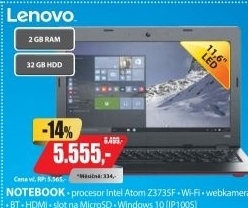 IP100S 11,6 Z3735F 2G 32G RED W10 LENOVO