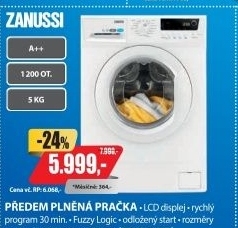 ZWSE 7120 V PRAČKA ZANUSSI / A++ 1200 ot