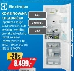 EN 3613 MOW CHLADNIČKA KOMBI ELECTROLUX
