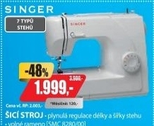 SMC 8280/00 ŠICÍ STROJSINGER