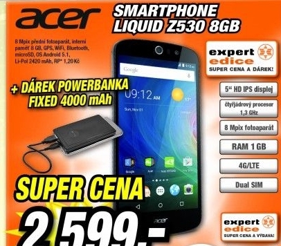 ACER LIQUID Z530 8GB černý
