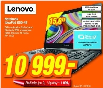 LENOVO IdeaPad G50-45 (80E301UWCK)/WIN10