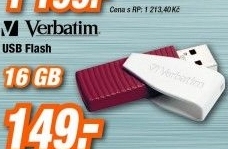 VERBATIM USB FD 16GB Swivel Red