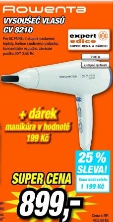 ROWENTA CV 8210 + manikúra edice