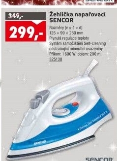 Napařovací žehlička SSI 2027BL Sencor