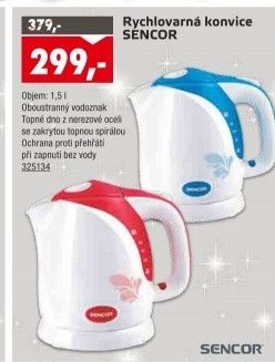 Rychlovarná konvice SWK 1504 Sencor