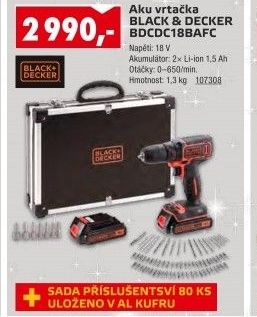 Aku vrtačka Black&amp