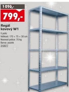 Kovový regál
