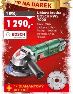 Úhlová bruska PWS 7000 Bosch